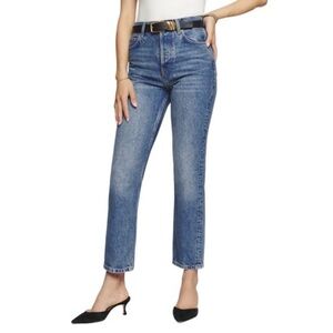 REFORMATION CYNTHIA RELAXED STRAIGHT CROP LEG JEAN